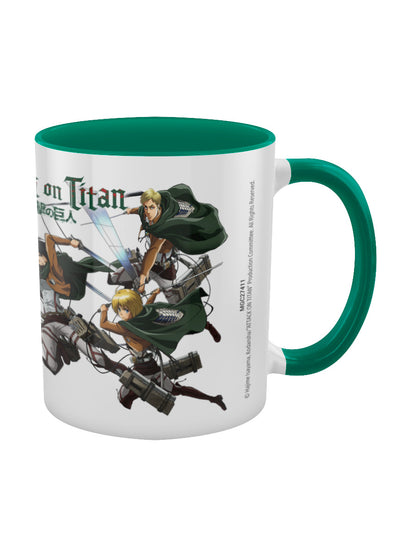 Attack On Titan S3 Green Inner 2-Tone Mug