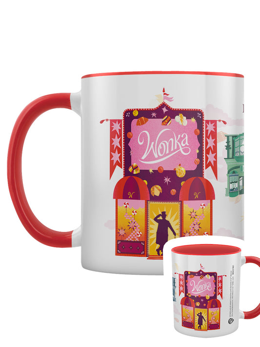 Wonka Never Let Them Steal Your Dreams Red Inner 2-Tone Mug