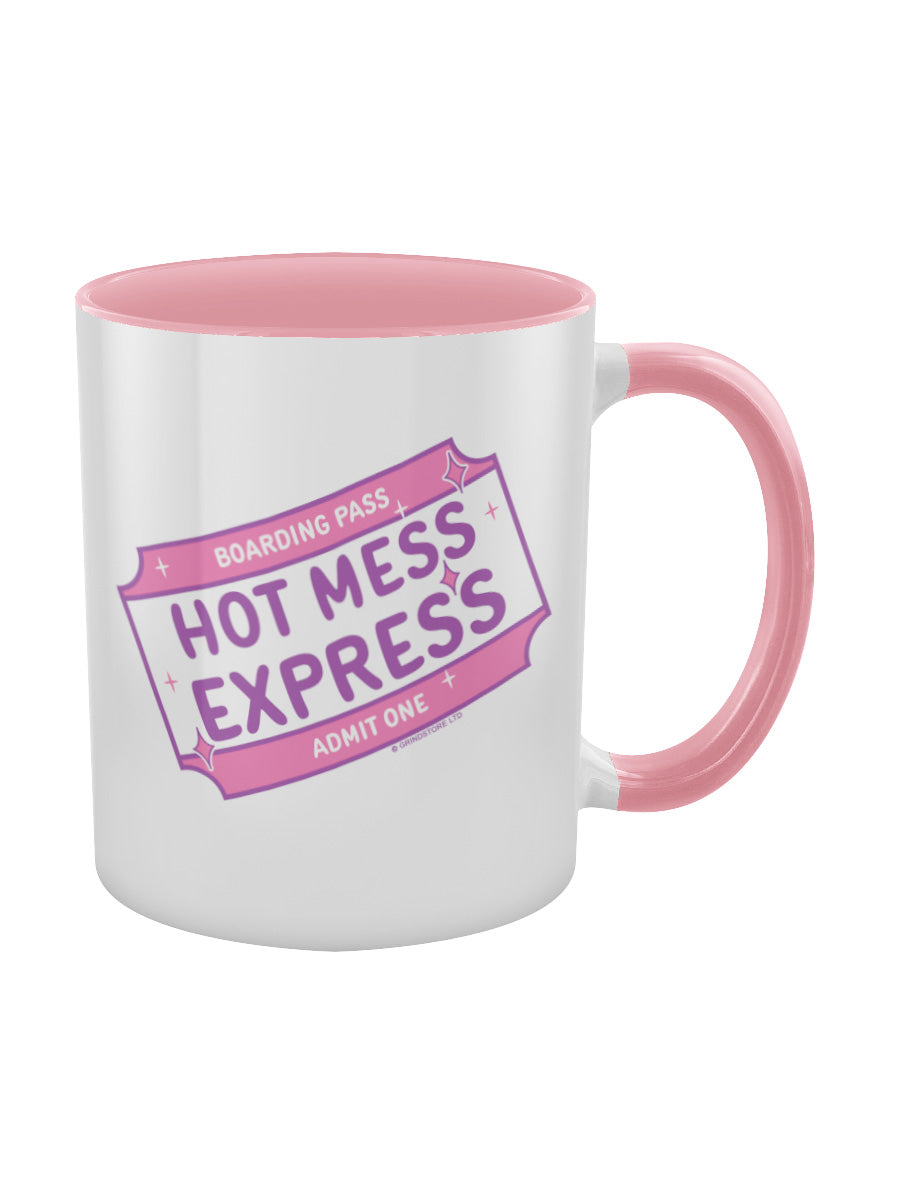 Hot Mess Express Pink Inner 2-Tone Mug