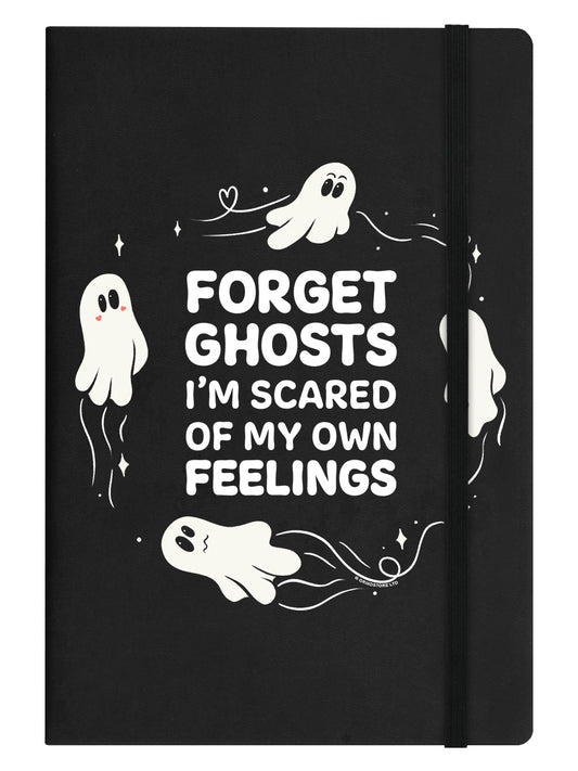 Forget Ghosts Black A5 Hard Cover Notebook
