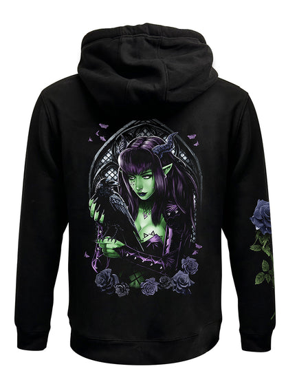 Requiem Collective Raven Black Zipped Hoodie
