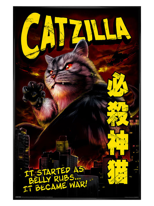 Horror Cats Catzilla Maxi Poster