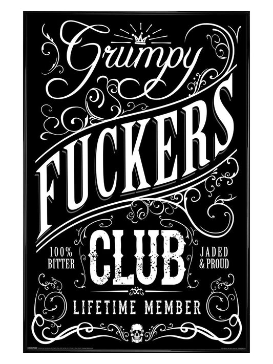Grumpy Fuckers Club Maxi Poster