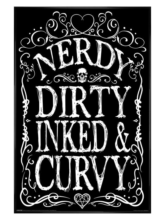Nerdy Dirty Inked & Curvy Maxi Poster