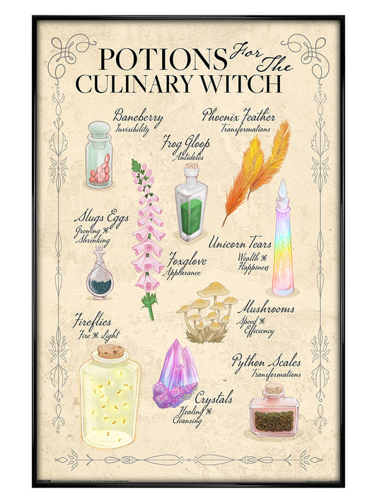 Potions For The Culinary Witch Maxi Poster