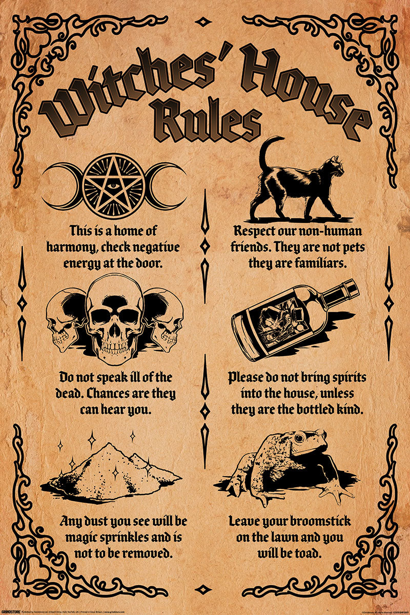 Witches' House Rules Maxi Poster