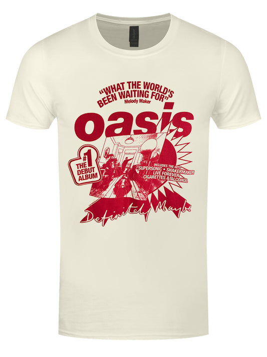 Oasis What The World's Been Waiting For Men's Cream T-Shirt