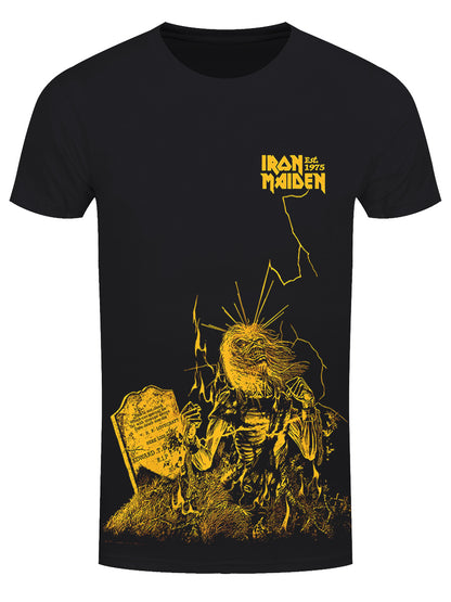 Iron Maiden Est.1975 Life After Death Lightning Men's Black T-Shirt