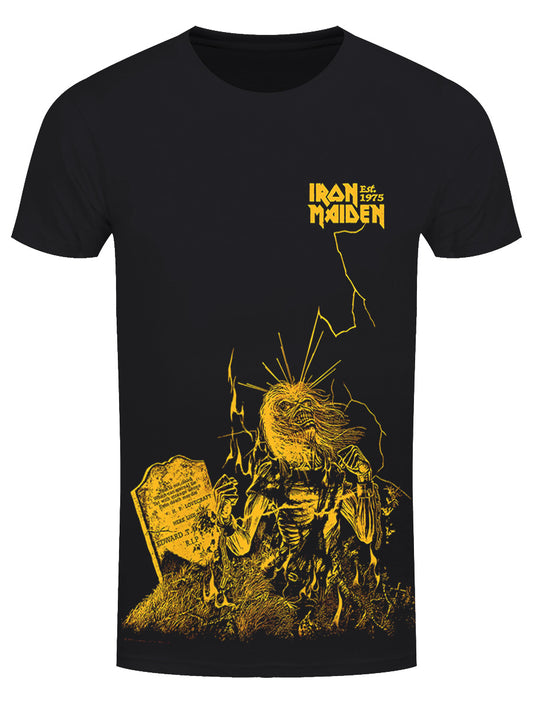 Iron Maiden Est.1975 Life After Death Lightning Men's Black T-Shirt