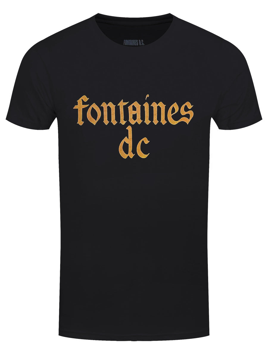 Fontaines D.C. Gothic Logo Men's Black T-Shirt