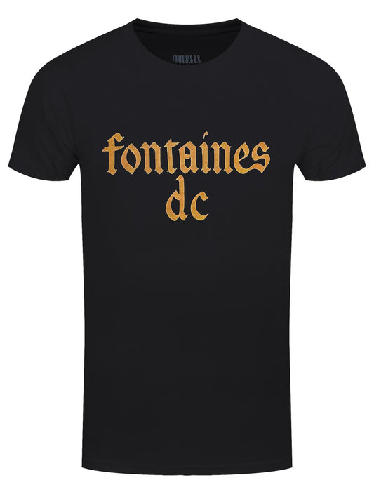 Fontaines D.C. Gothic Logo Men's Black T-Shirt