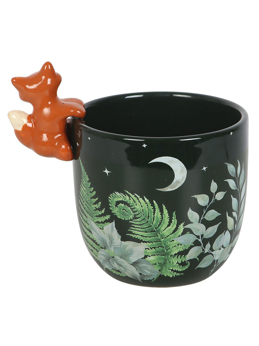 Green Forest Plant Pot with Fox