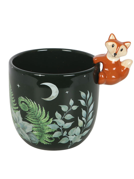 Green Forest Plant Pot with Fox