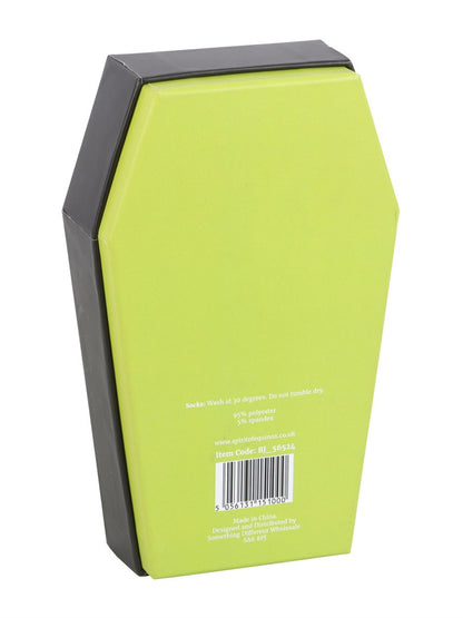 Striped Socks in Coffin Gift Box