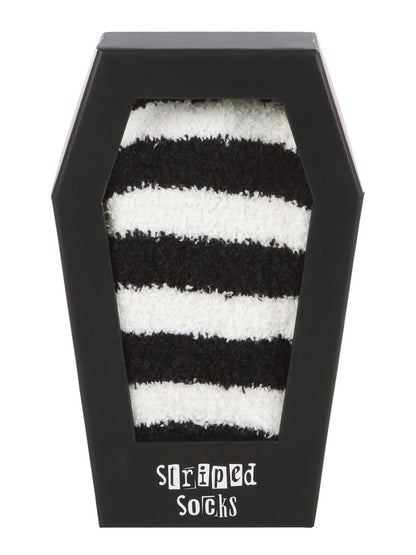 Striped Socks in Coffin Gift Box
