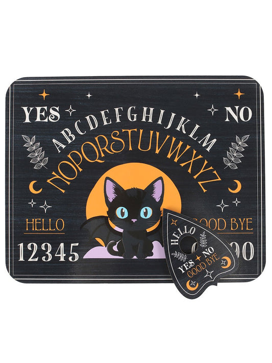 Cute and Creepy Bat Cat Talking Board with Planchette