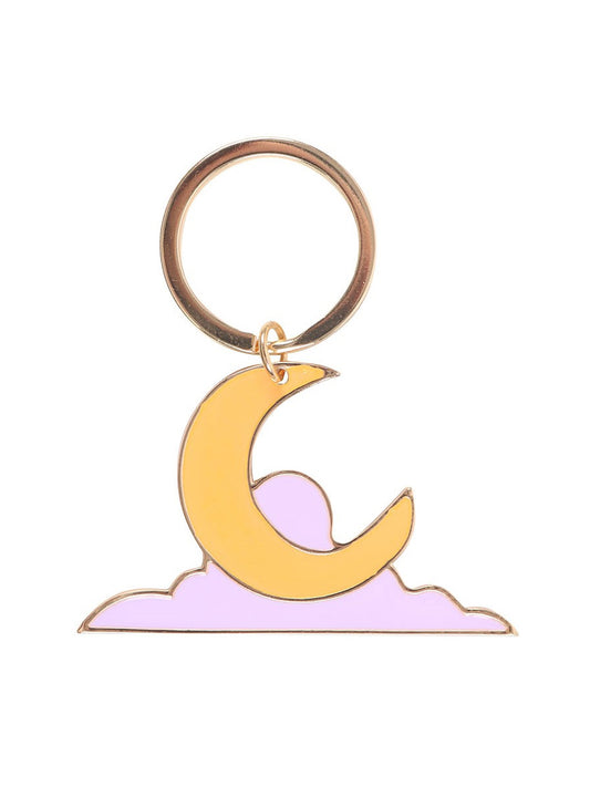 Guided by Moonlight Enamel Keyring