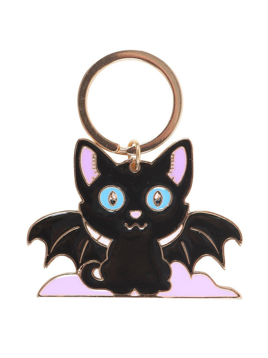 In My Witch Era Bat Cat Enamel Keyring
