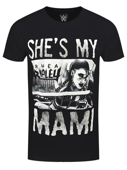 WWE Rhea Ripley She's My Mami Men's Black T-Shirt