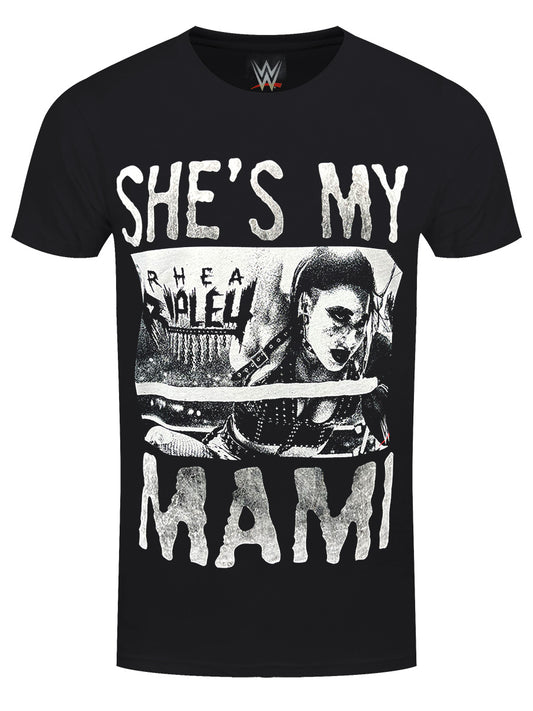 WWE Rhea Ripley She's My Mami Men's Black T-Shirt
