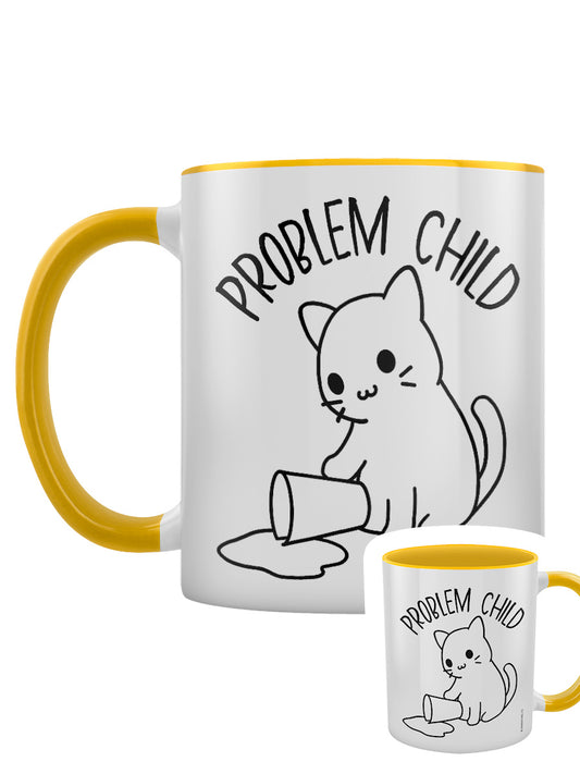 Problem Child Yellow Inner 2-Tone Mug