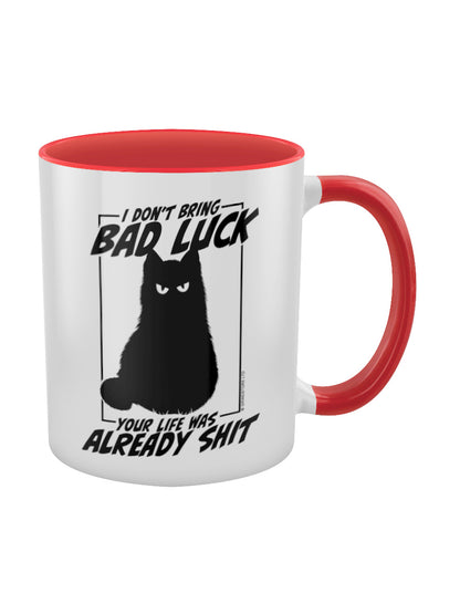 I Don't Bring Bad Luck Red Inner 2-Tone Mug