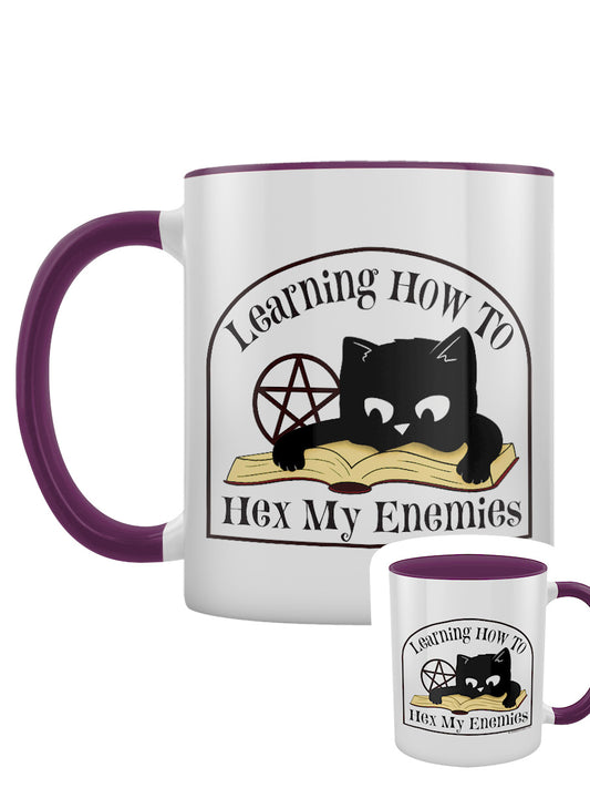 Learning How To Hex My Enemies Purple Inner 2-Tone Mug