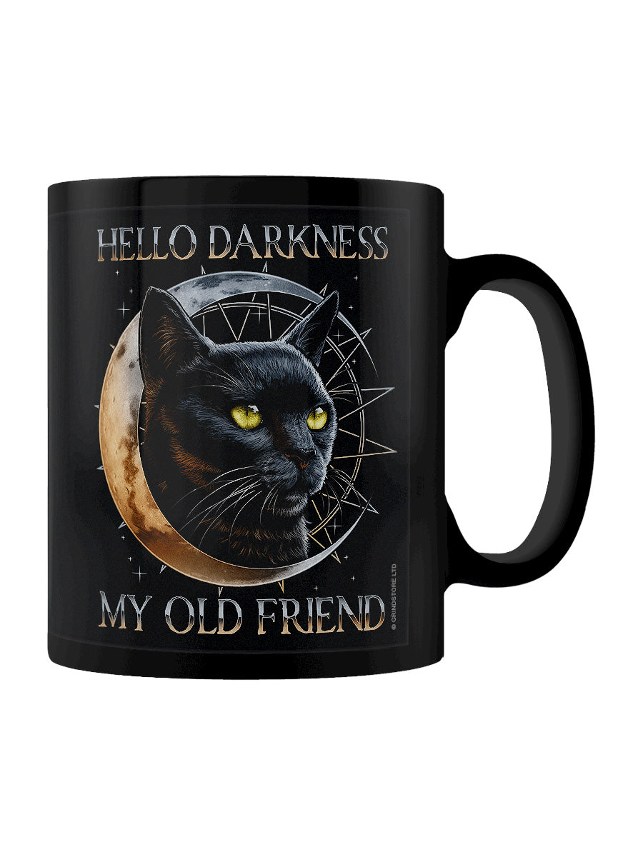 Hello Darkness My Old Friend Black Mug