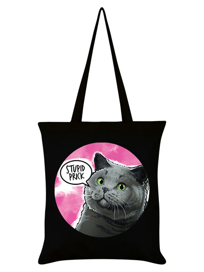Cute But Abusive Stupid Prick Black Tote Bag