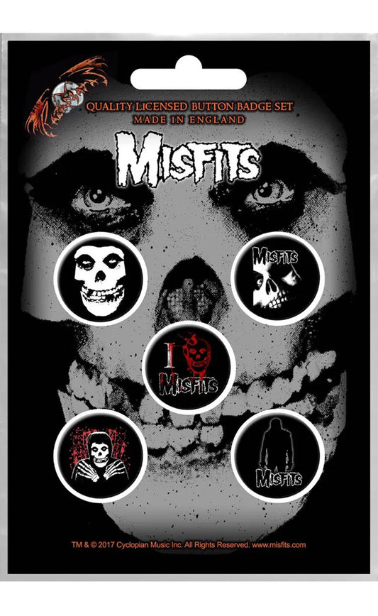 Misfits Skull Badge Pack
