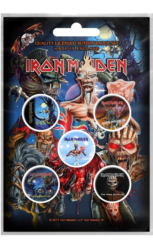 Iron Maiden Later Albums Badge Pack
