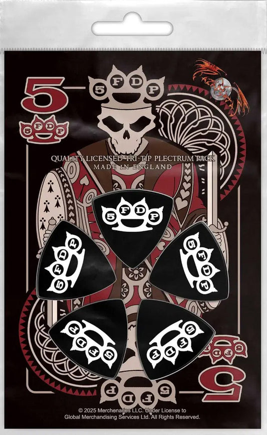 Five Finger Death Punch Knuckle Crown Plectrum 5 Pack