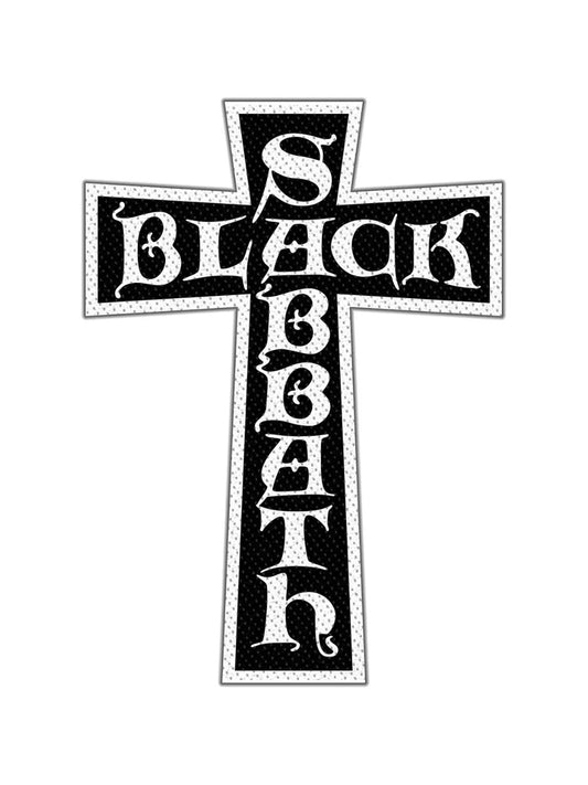 Black Sabbath Cross Logo Cut Out Patch