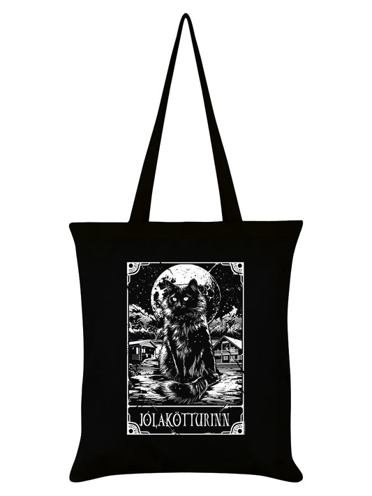 Deadly Tarot - Jólakötturinn The Yule Cat Black Tote Bag