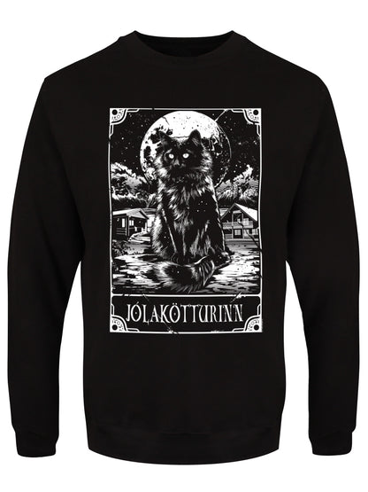 Deadly Tarot - Jólakötturinn The Yule Cat Men's Black Christmas Jumper