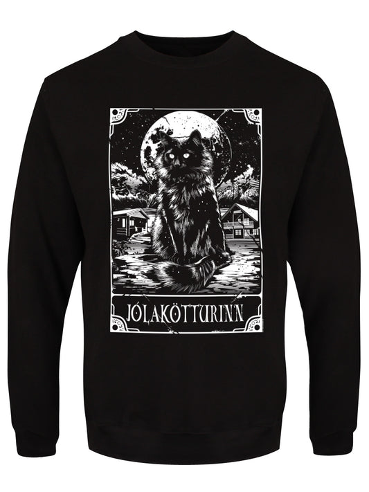 Deadly Tarot - Jólakötturinn The Yule Cat Men's Black Christmas Jumper