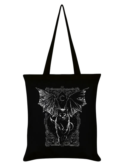 Tressym The Winged Cat Black Tote Bag