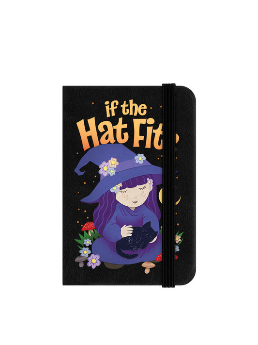 Witch If The Hat Fits Mini Black Notebook