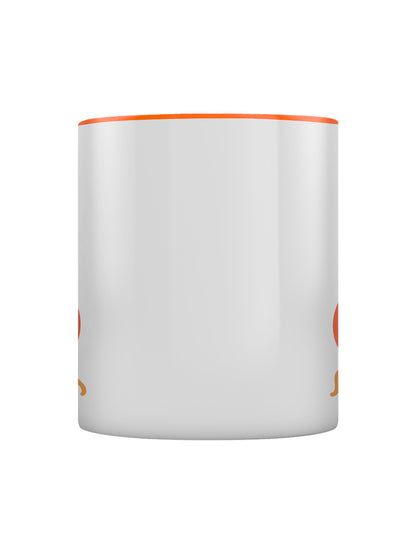 Spooky-Saurus Halloween Dinosaur Orange Inner 2-Tone Mug