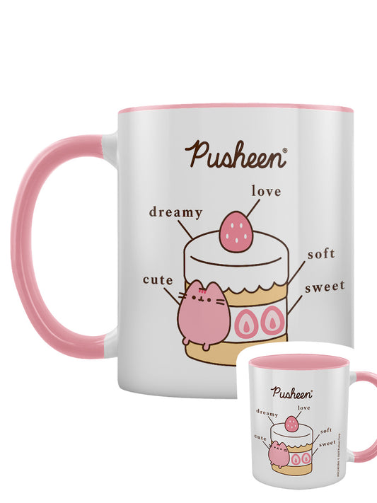 Pusheen (Baked With Love) Pink Inner 2-Tone Mug