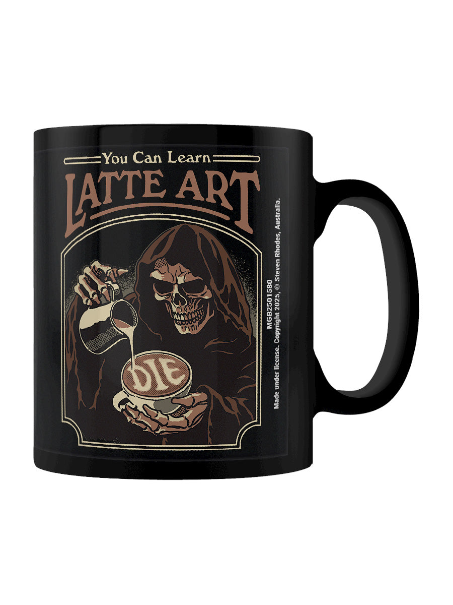 Steven Rhodes (Latte Art) Black Mug