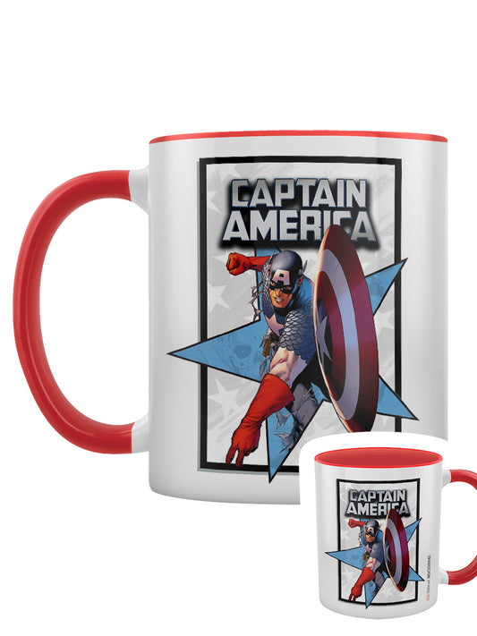 Captain America (Super Hero) Red Inner 2-Tone Mug