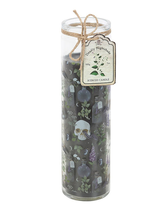 Poisonous Plants Deadly Nightshade Tube Candle