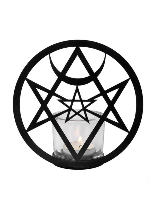 Alchemy Unicursal Hex Tea Light Holder