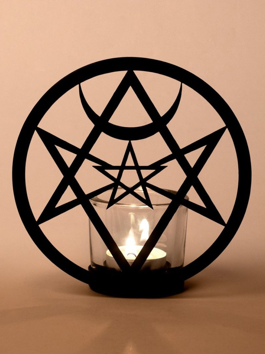 Alchemy Unicursal Hex Tea Light Holder