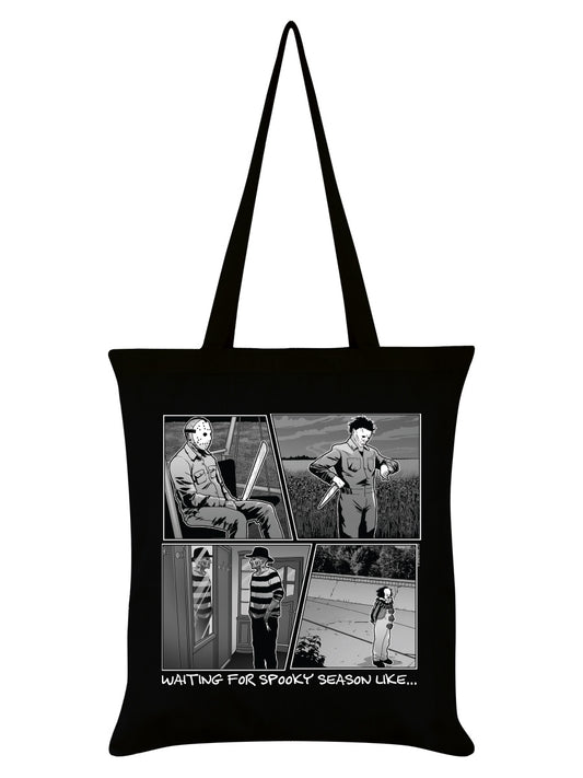 Waiting For Spooky Season Like... Black Tote Bag