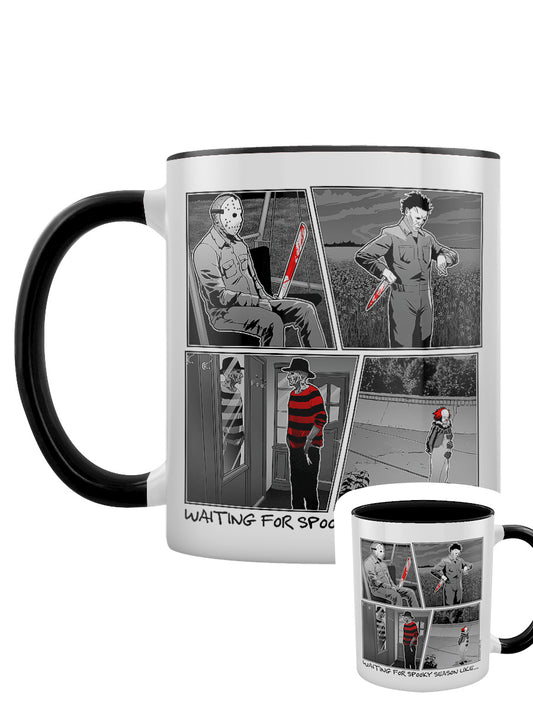 Waiting For Spooky Season Like... Black Inner 2-Tone Mug