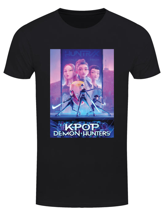 KPop Demon Hunters Key Art Black T-Shirt