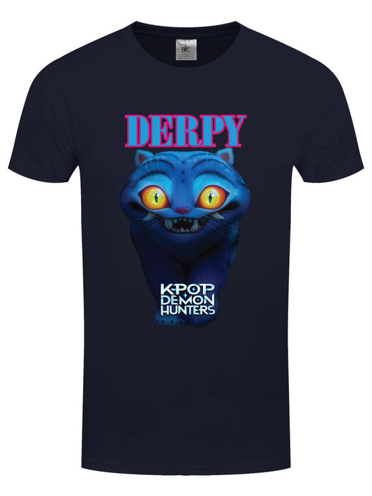 KPop Demon Hunters Derpy Navy T-Shirt