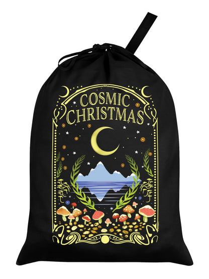 Cosmic Christmas Black Santa Sack